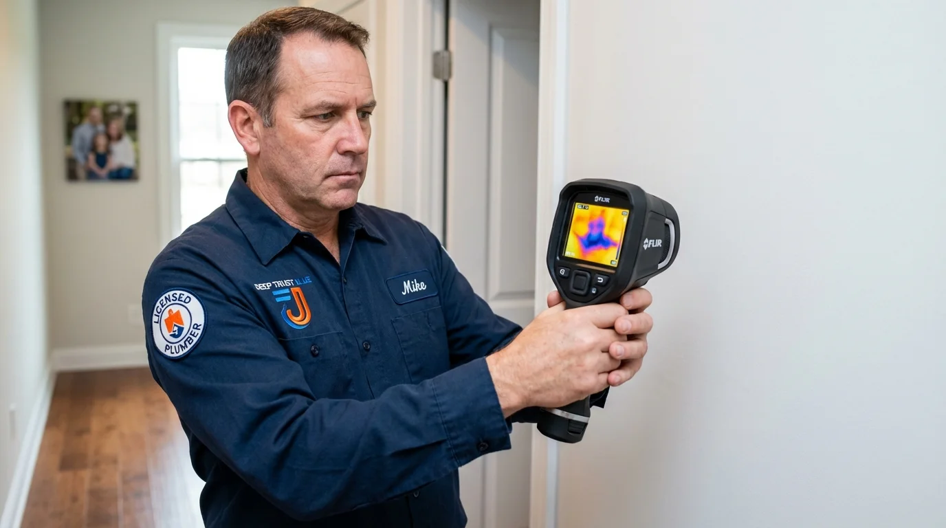 Thermal imaging leak detection by Johns Plumbing LLC in Fairbanks
